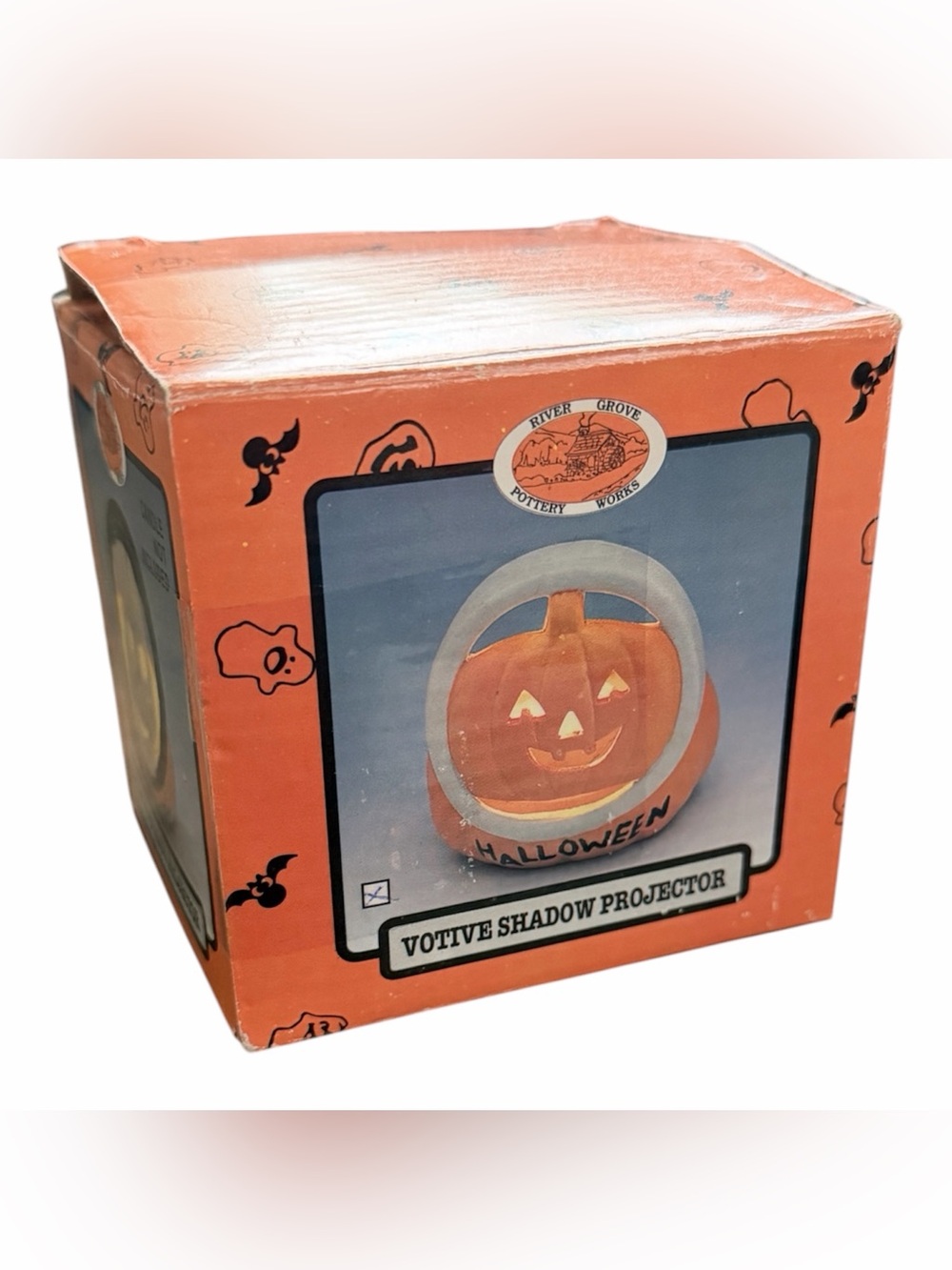 Regent Products Halloween Jack-o'-Lantern Pumpkin Votive Shadow Projector Holder